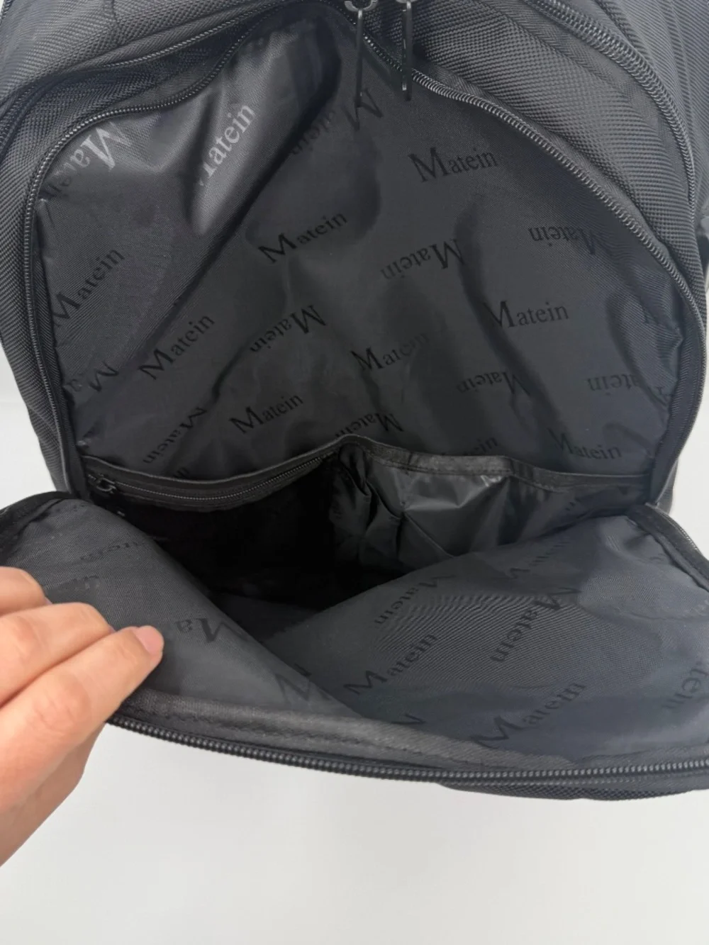 Matein Travel Backpack Large Black Fits 15.6 Inch Laptop Water Resistant